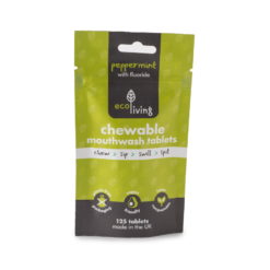 Natural Chewable Mouthwash Tablets With Fluoride Peppermint