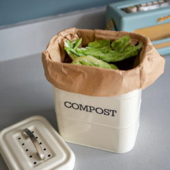 Compostable Food Waste Paper Bags 10 Litre Pack of 25