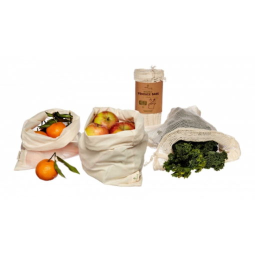 GOTS Organic Produce Bags Pack of 3
