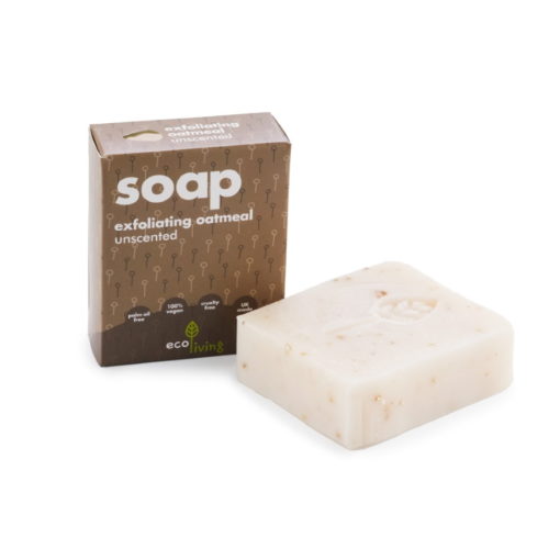 Natural Unscented Exfoliating Oatmeal Vegan Handmade Soap 100g