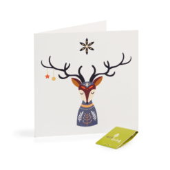 Recycled Christmas Cards Scandinavian Folk