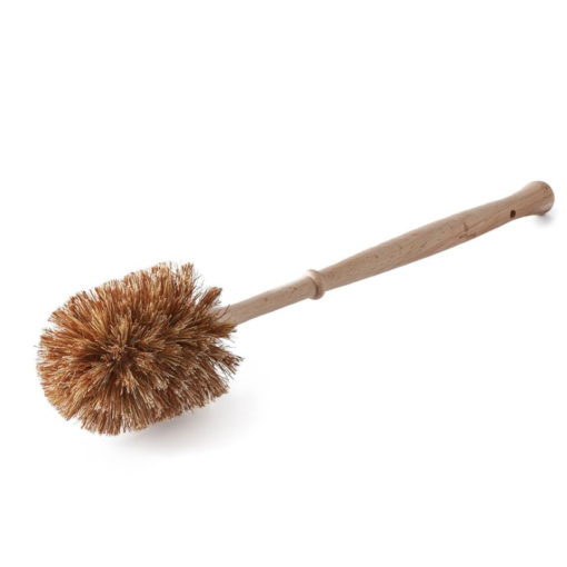 Natural Bristle Wooden Toilet Brush and Holder