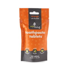 Natural Toothpaste Tablets With Fluoride Orange