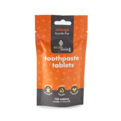 Natural Toothpaste Tablets Without Fluoride Orange