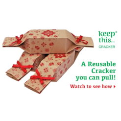 Reusable Christmas Crackers 12" Pack of 6