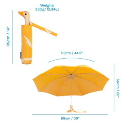 Compact Wind Resistant Umbrella