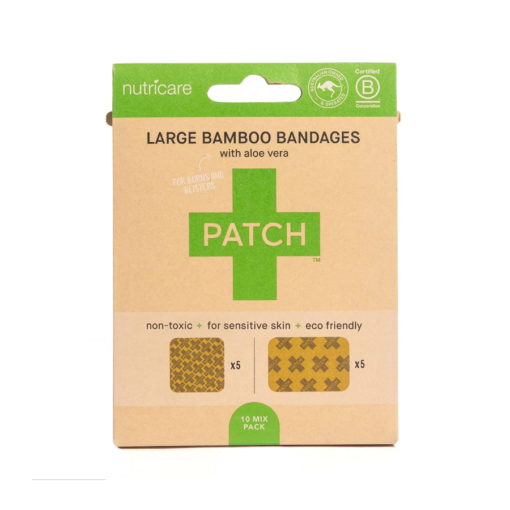 Compostable Organic Large Bamboo Plasters Aloe Vera Pack of 10