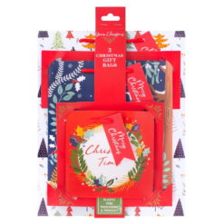 Plastic Free Christmas Gift Bags Pack of 3