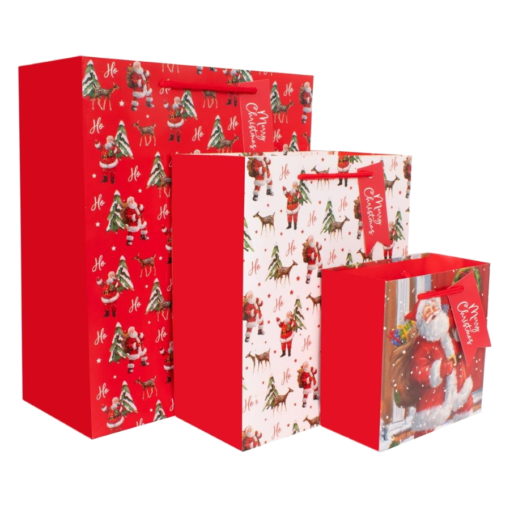 Plastic Free Christmas Gift Bags Pack of 3