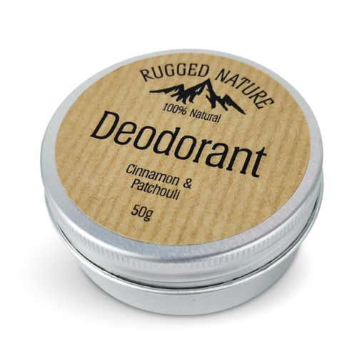 Natural Vegan Deodorant Tin Cinnamon and Patchouli 50g