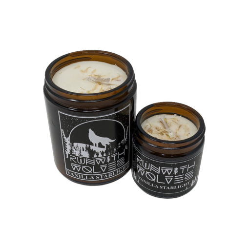 Natural Vanilla Starlight Vegan Handmade Soy Wax Candle