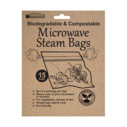 Compostable Microwave Steam Bags Pack of 15