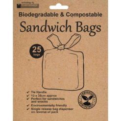 Compostable Sandwich Bags Pack of 25