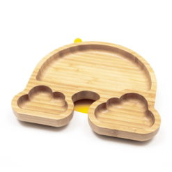 Bamboo Weaning Suction Section Plate Rainbow